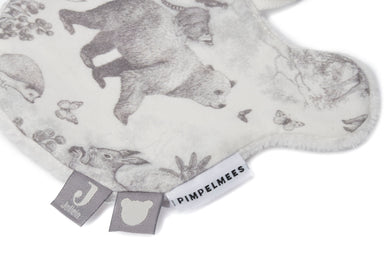 Jollein Jollein Pacifier Cloth Pimpelmees - Forest Animals - Pearls & Swines