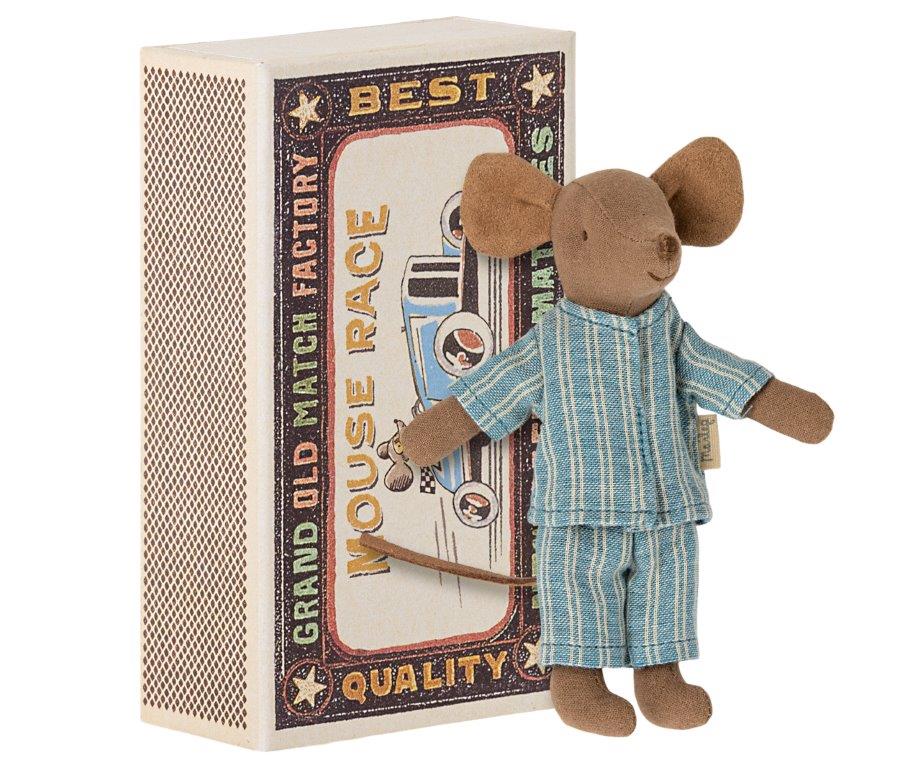 Maileg Maileg Big Brother Mouse in Matchbox - Pearls & Swines
