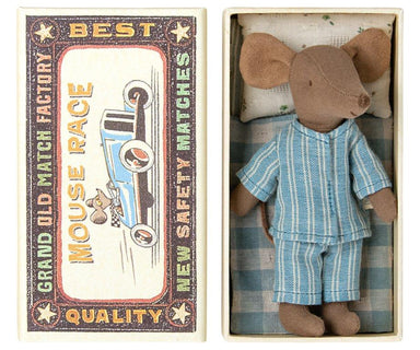 Maileg Maileg Big Brother Mouse in Matchbox - Pearls & Swines