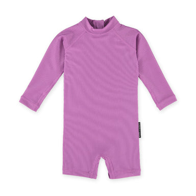 Beach &amp; Bandits Beach & Bandits Orchid Ribbed Baby Suit - Pearls & Swines