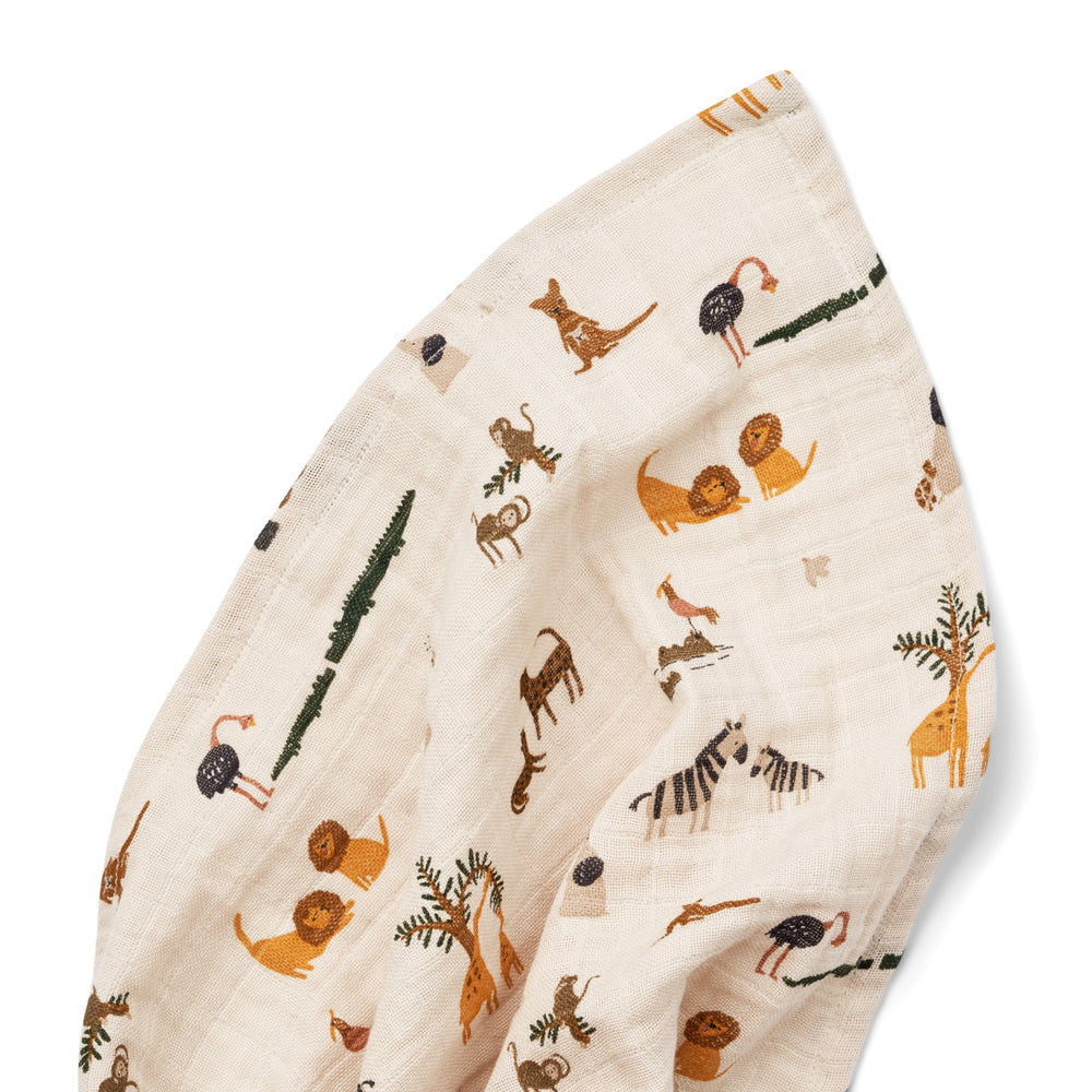 Liewood Liewood Ben Muslin Swaddle - All together/Sandy - Pearls & Swines