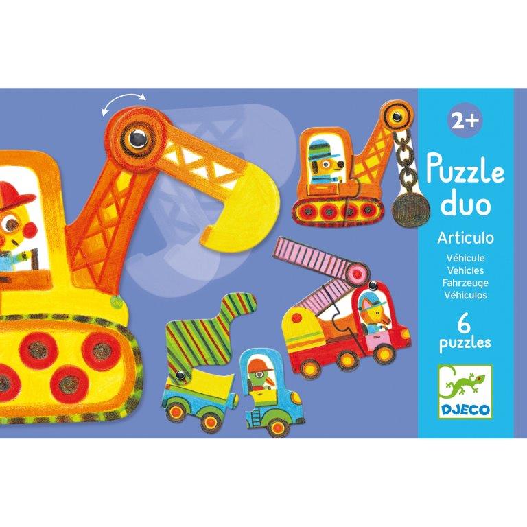 Djeco Djeco Puzzle Duo - Articulo Véhicles - Pearls & Swines