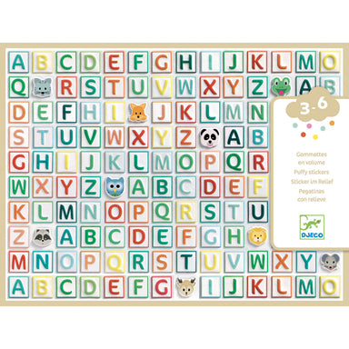 Djeco Djeco Puffy Stickers - Alphabet - Pearls & Swines