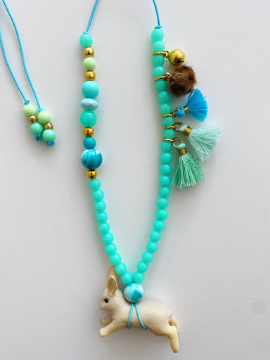 Bymelo Bymelo Animal Necklace - Rabbit Kaatje - Pearls & Swines