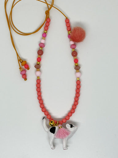 Bymelo Bymelo Animal Necklace - Cat Pien - Pearls & Swines