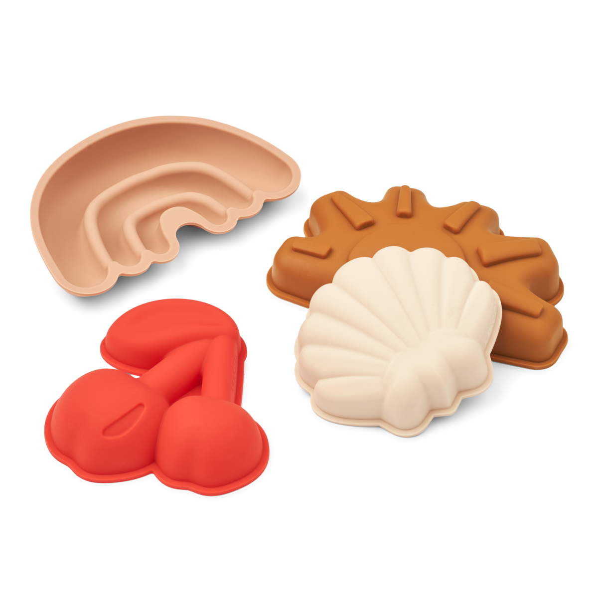 Liewood Liewood Gill Sand Moulds 4-Pack - Cherries/Apple Blossom - Pearls & Swines