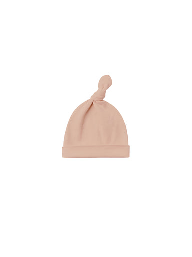Quincy Mae Quincy Mae Knotted Baby Hat - Blush - Pearls & Swines