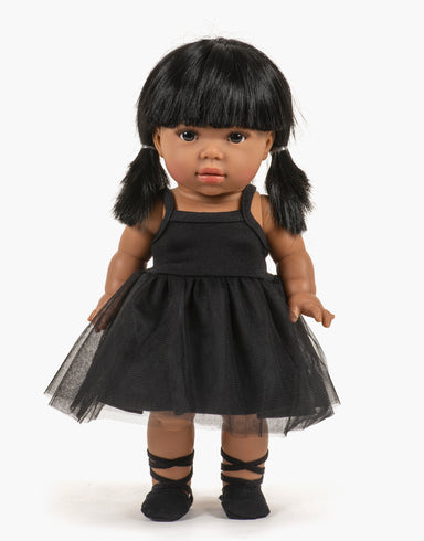Minikane Minikane Baby Doll Tutu Rosella - Black - Pearls & Swines