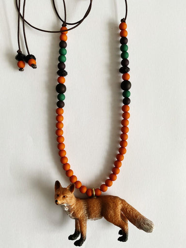 Bymelo Bymelo Animal Necklace - Fox Vic - Pearls & Swines