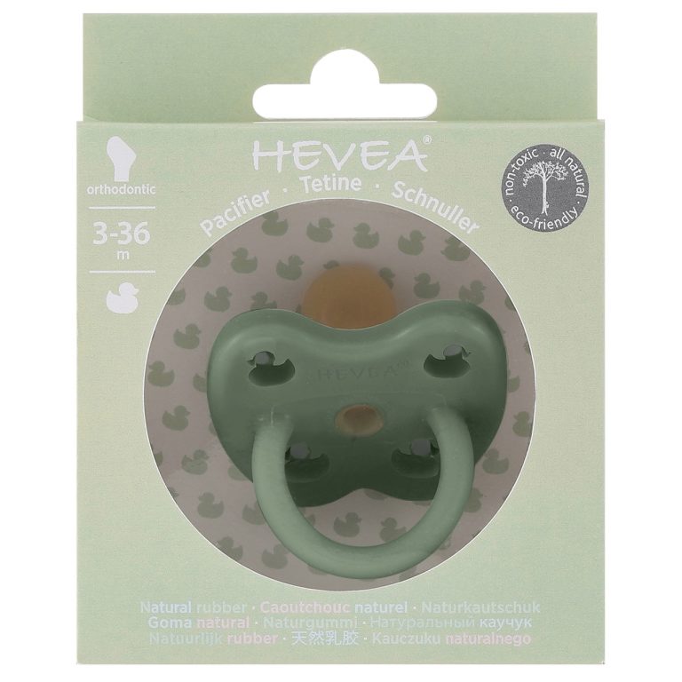 Hevea Hevea Pacifier - Moss Green - Pearls & Swines