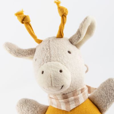 Sigikid - Muslin Musical toy  - Giraffe Yellow
