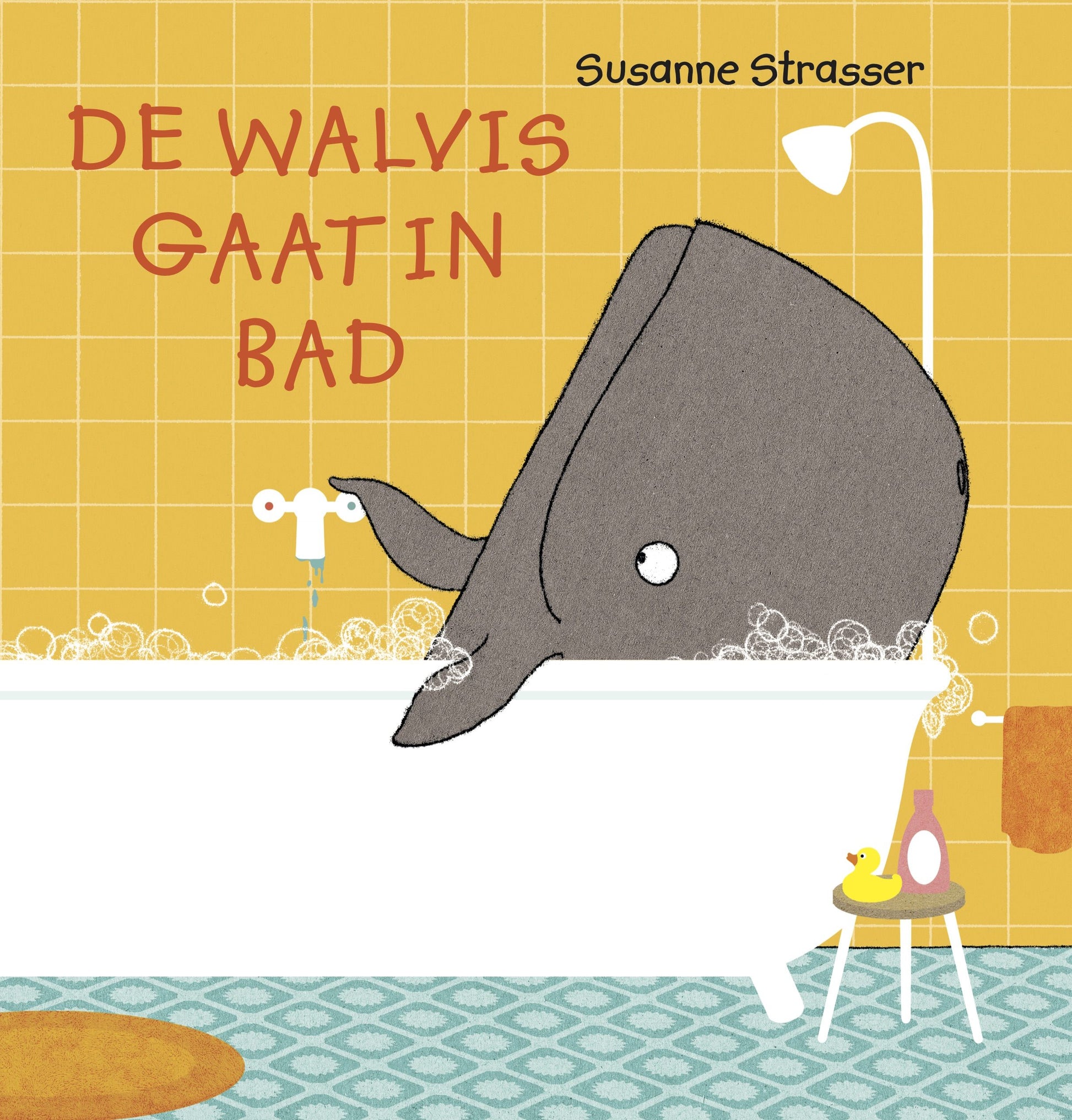 Pearls & Swines De walvis gaat in bad - Kartonboek - Pearls & Swines
