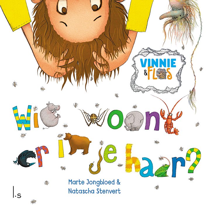 Pearls and Swines Vinnie & Flos - Wie woont er in je haar? - Prentenboek - Pearls & Swines