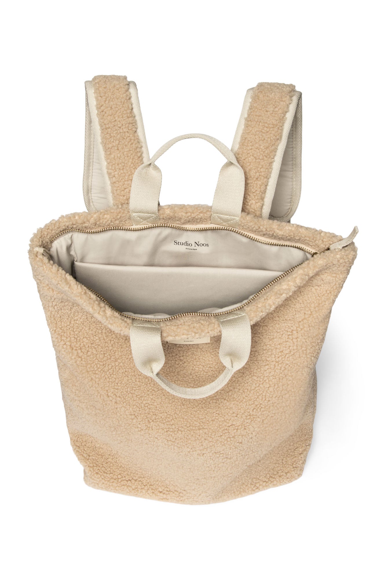 Pearls & Swines Studio Noos - Teddy Adult Backpack - Ecru - Pearls & Swines