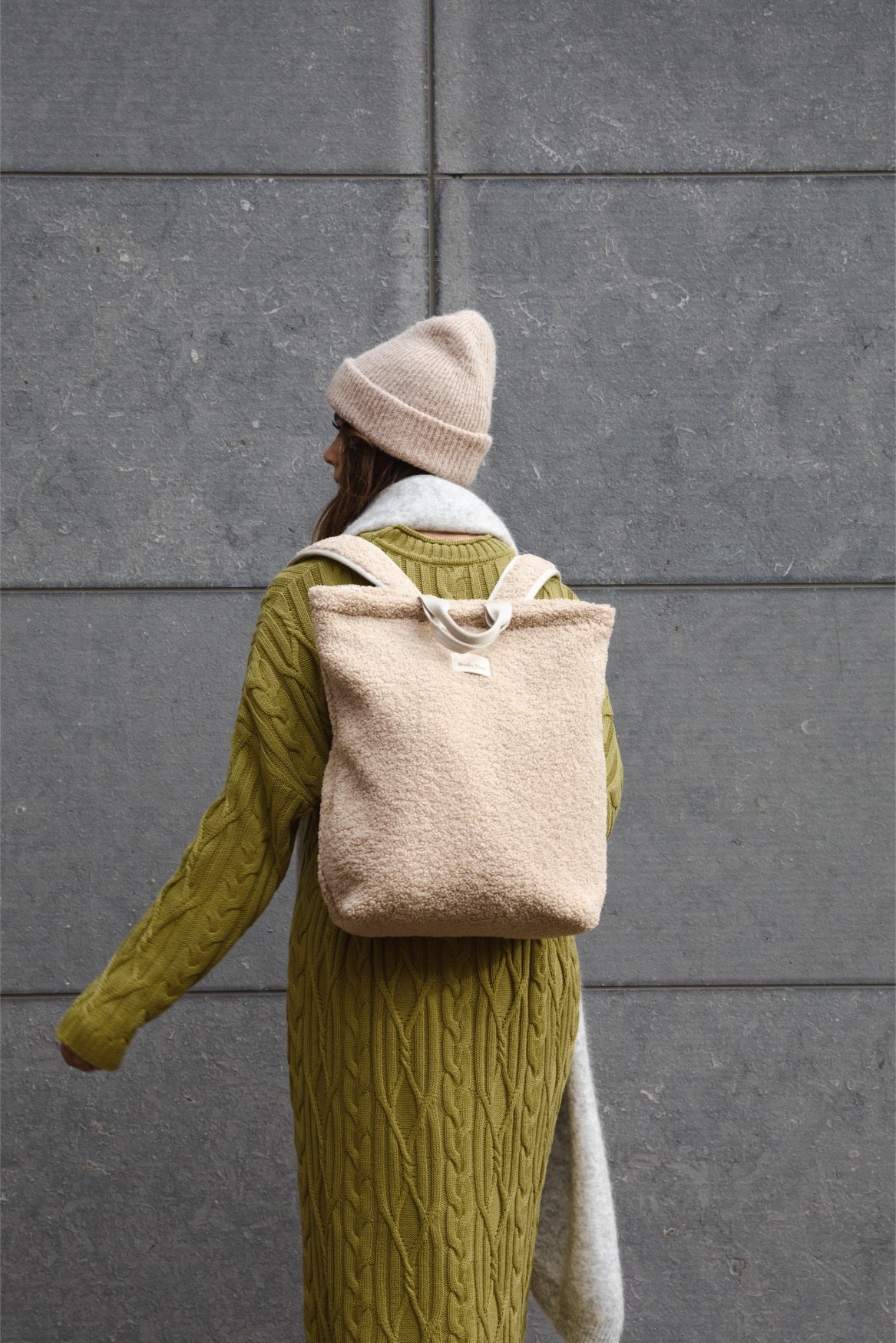 Pearls & Swines Studio Noos - Teddy Adult Backpack - Ecru - Pearls & Swines