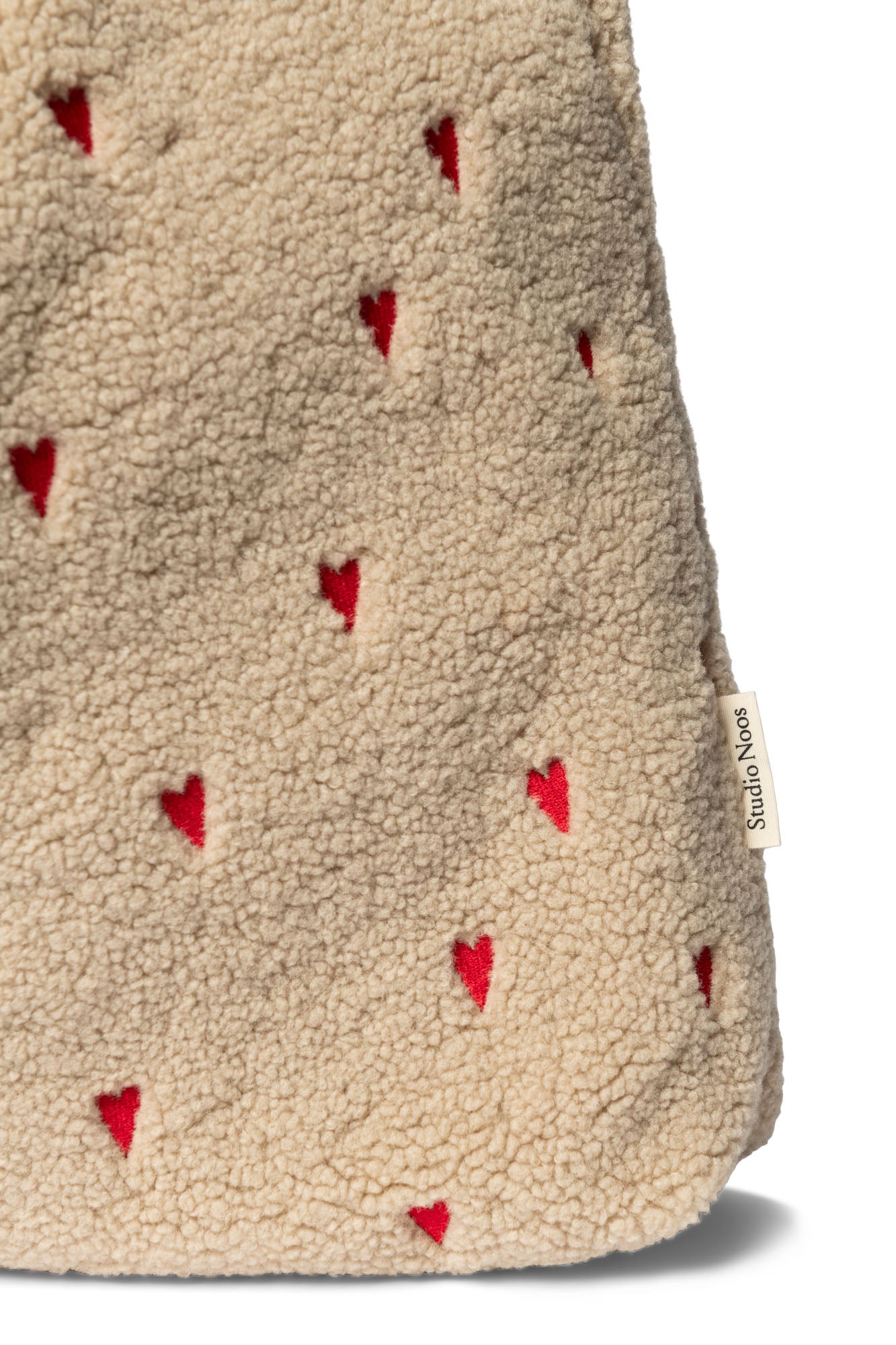 Pearls & Swines Studio Noos - Teddy Mom bag - Ecru Hearts - Pearls & Swines