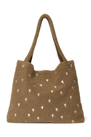 Pearls & Swines Studio Noos - Teddy Mom bag - Brown Hearts - Pearls & Swines