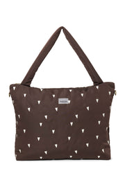 Studio Noos - Puffy Diaperbag - Brown Hearts