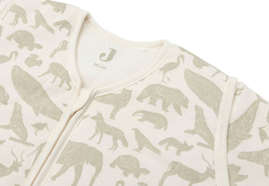 Jollein Jollein Baby Sleeping Bag with Removable Sleeves - Animals Olive - Pearls & Swines