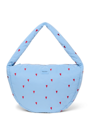 Pearls & Swines Studio Noos - Puffy Cross Body Bag - Light Blue Hearts - Pearls & Swines