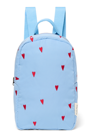 Pearls & Swines Studio Noos - Puffy Mini Backpack - Light Blue Hearts - Pearls & Swines