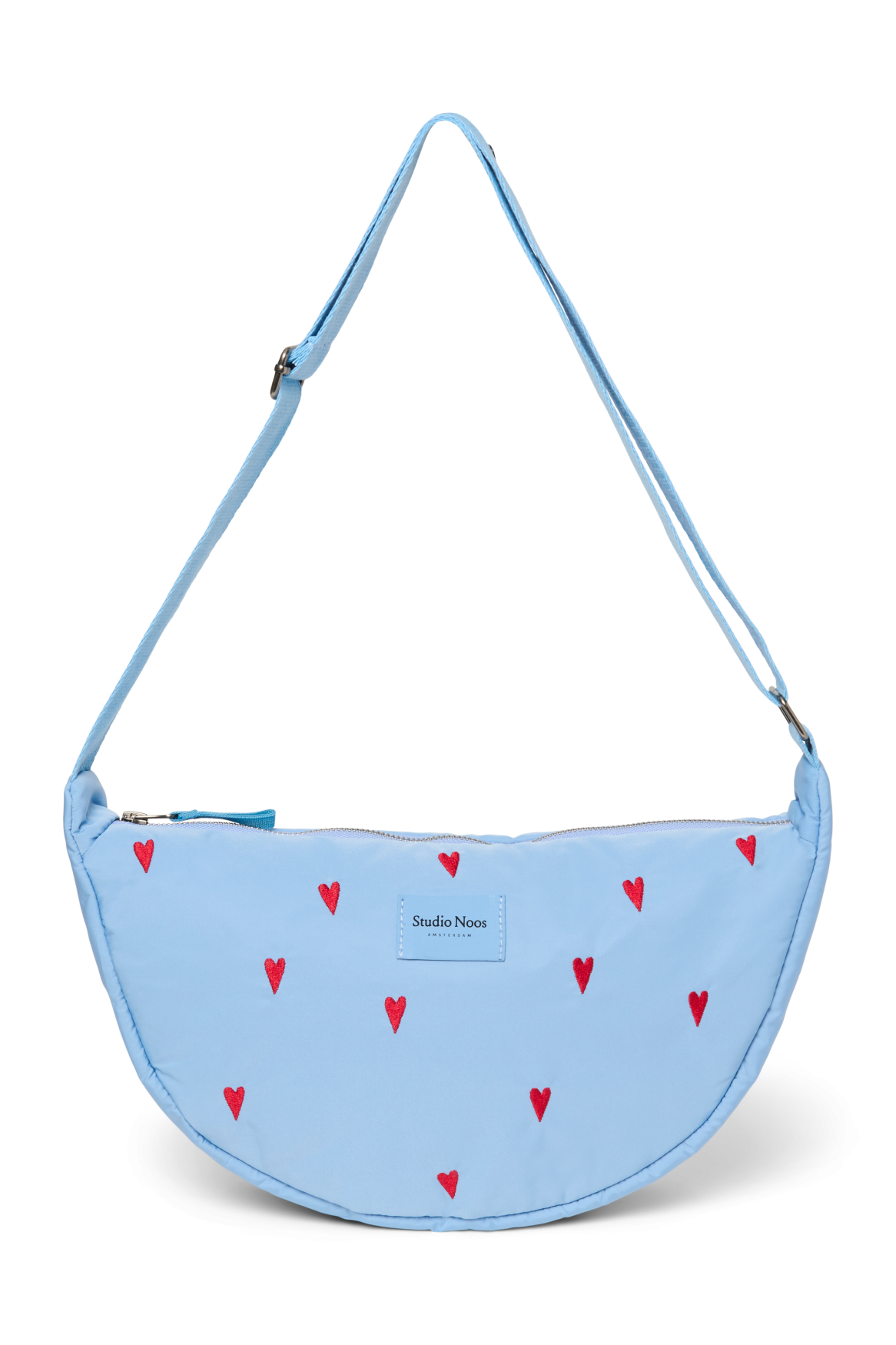 Pearls & Swines Studio Noos - Puffy Fanny Pack - Light Blue Hearts - Pearls & Swines