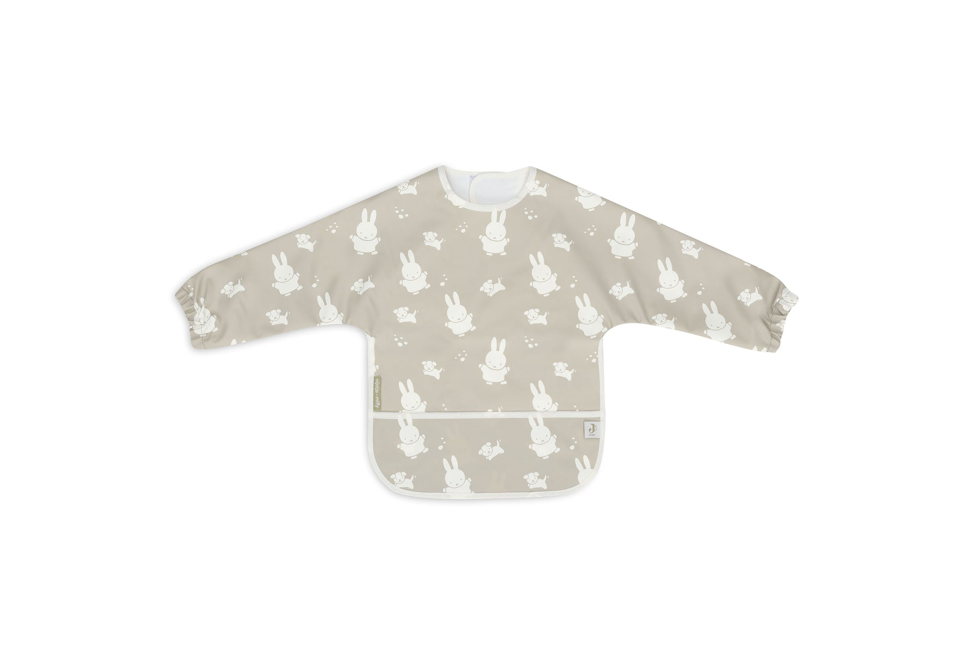 Jollein Jollein - Bib Waterproof long sleeves - Miffy - Olive green - Pearls & Swines