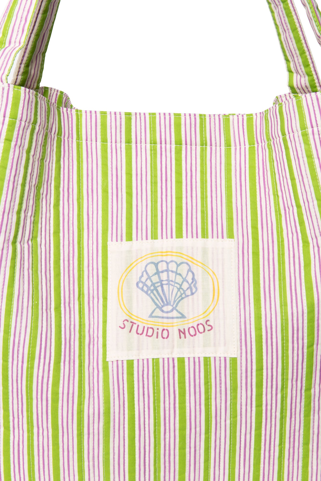 Pearls & Swines Studio Noos - Titane Cotton Mom bag - Striped - Pearls & Swines