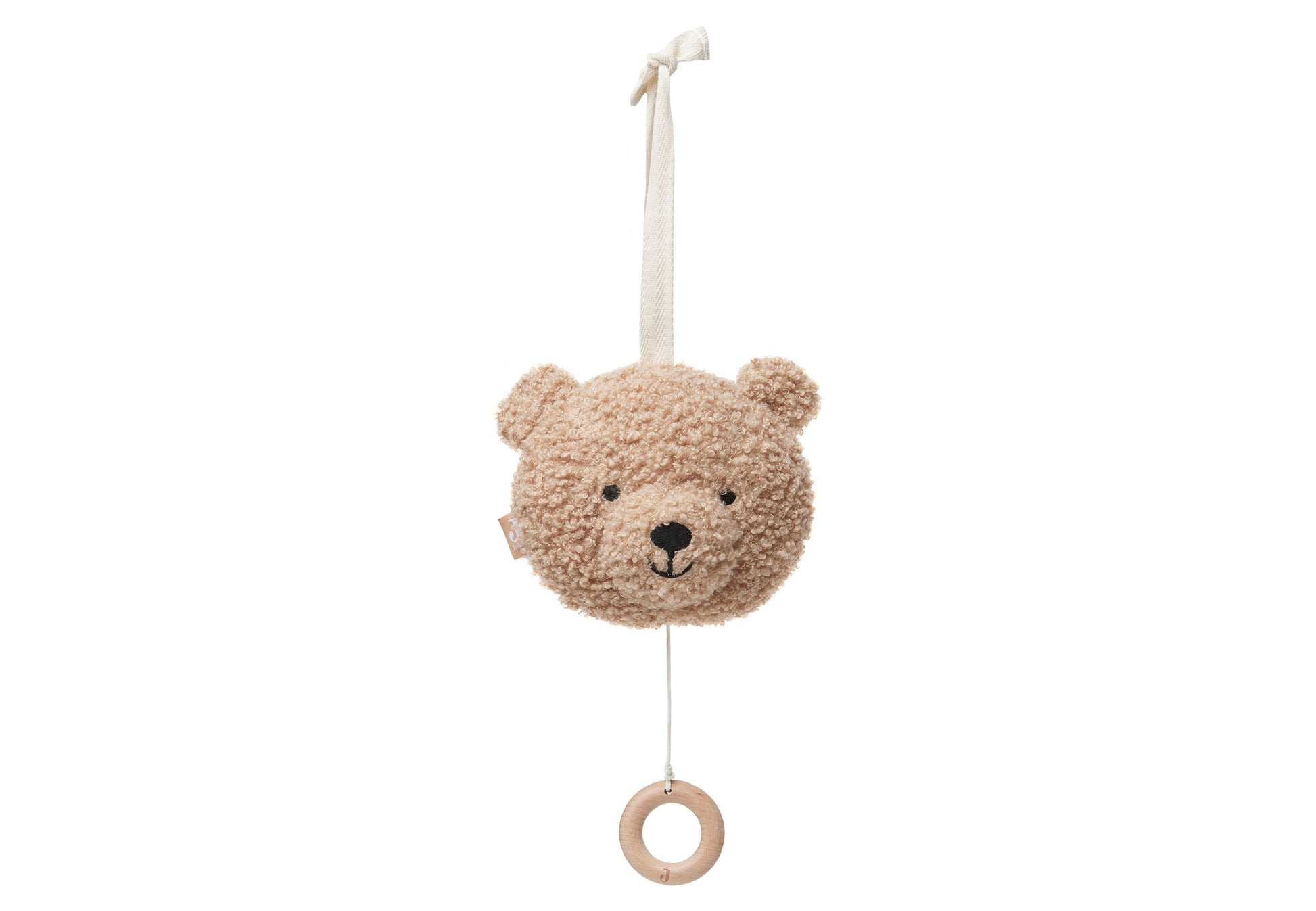 Jollein Jollein - Musical Hanger Teddy Bear - Biscuit - Pearls & Swines