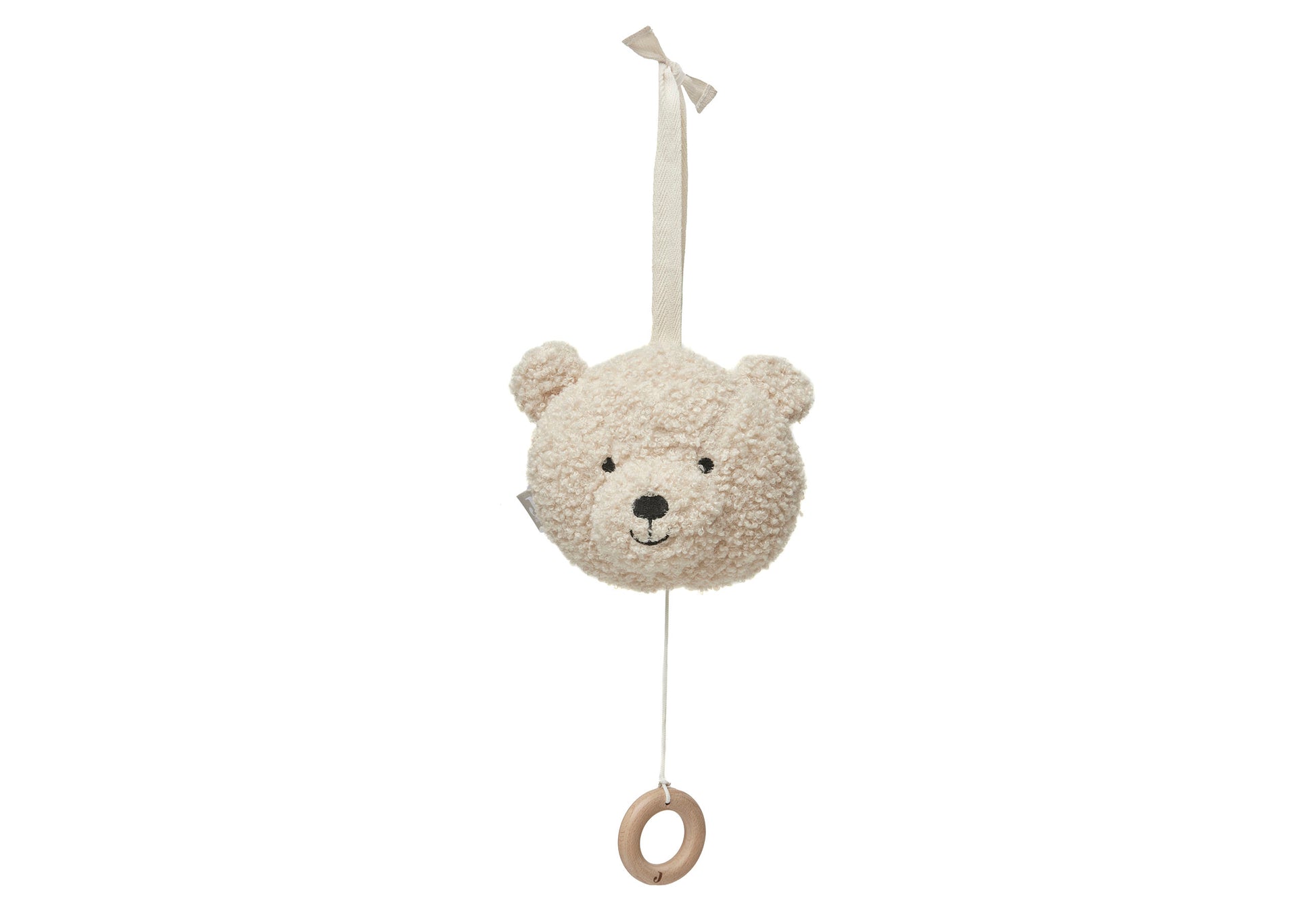 Jollein Jollein - Musical Hanger Teddy Bear - Natural - Pearls & Swines