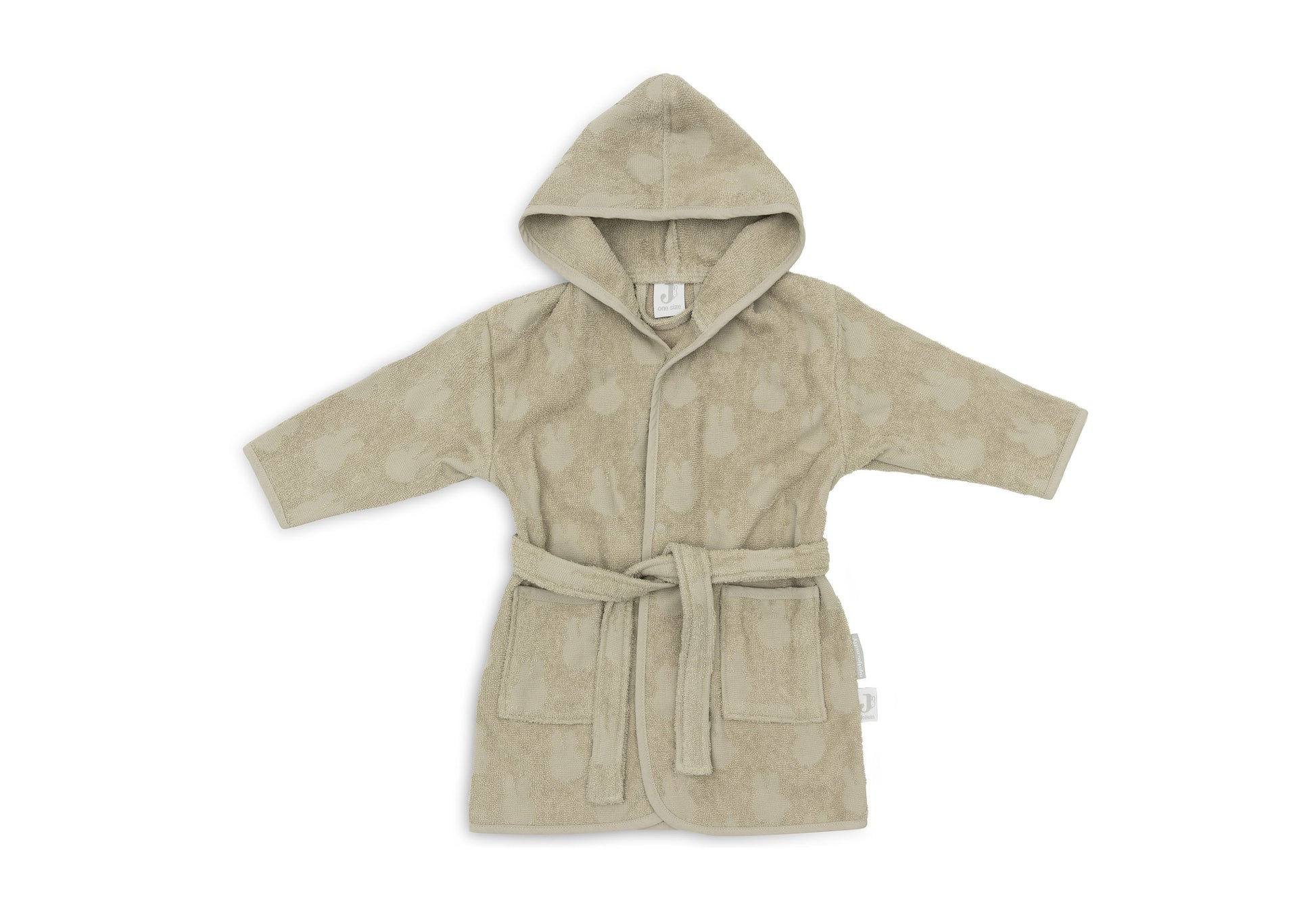 Jollein Jollein - Bathrobe Terry Miffy Jacquard - Olive Green - Pearls & Swines