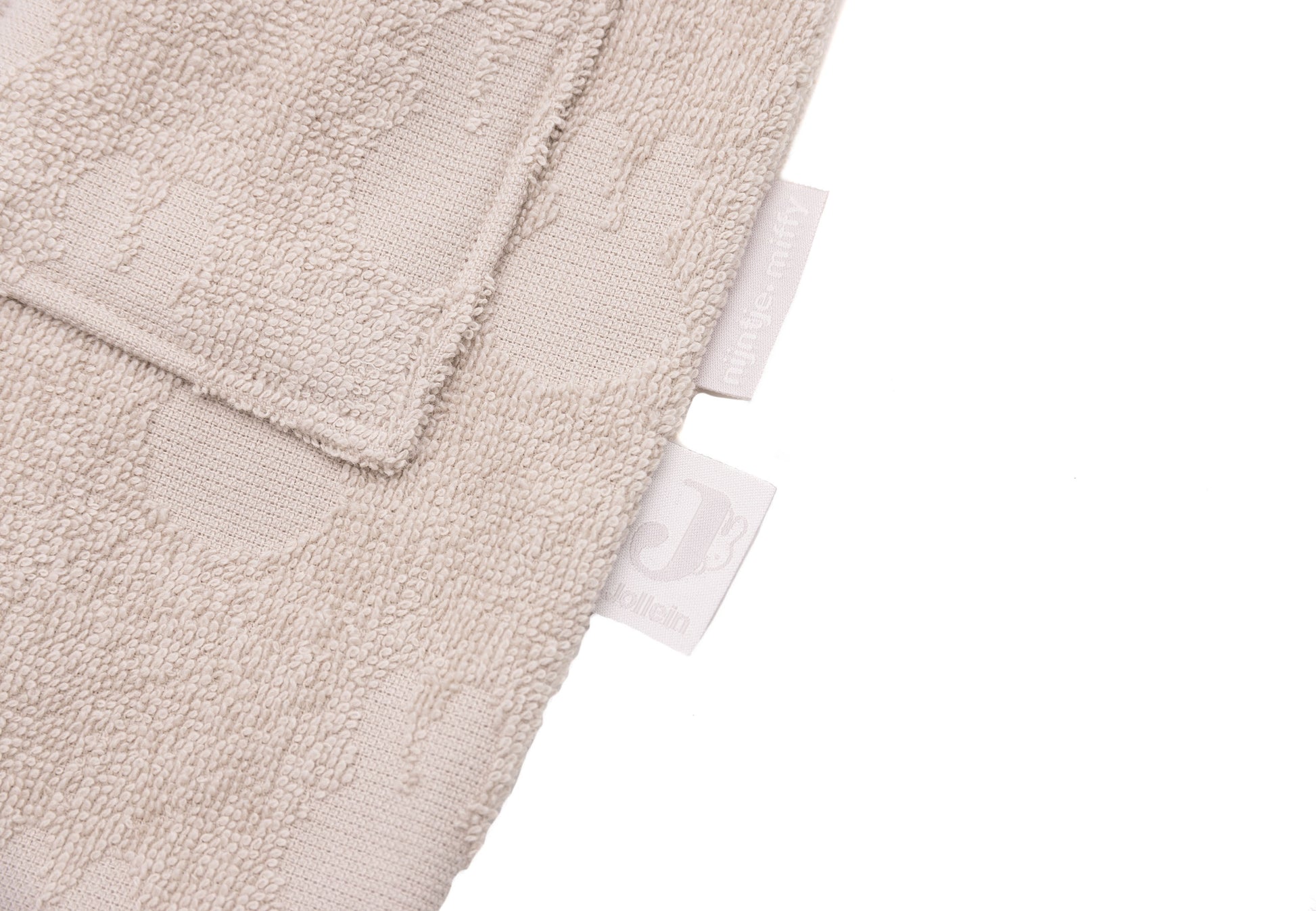 Jollein Jollein - Bathrobe Terry Miffy Jacquard - Nougat - Pearls & Swines