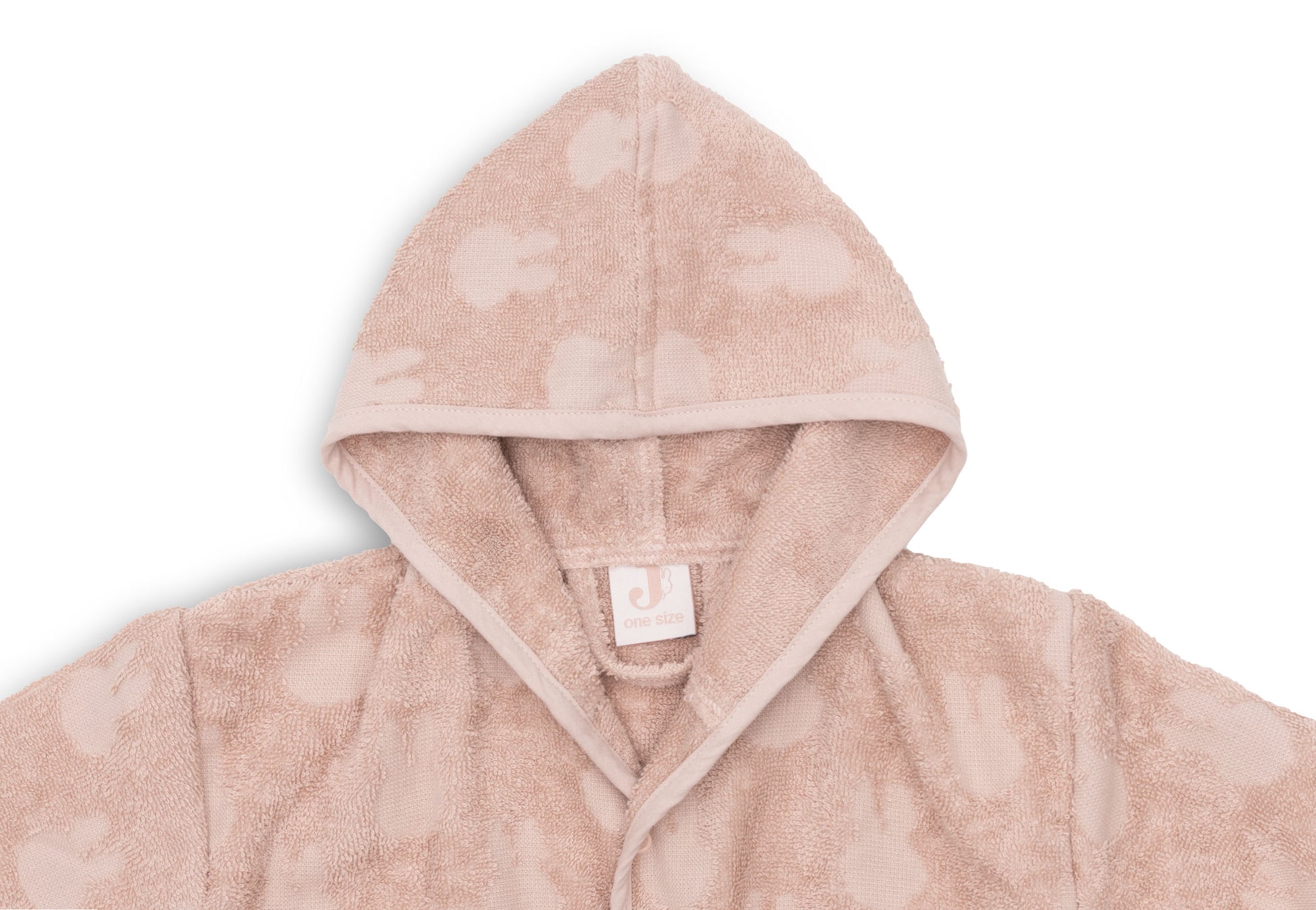 Jollein Jollein Bathrobe Terry Miffy Jacquard - Wild Rose - Pearls & Swines