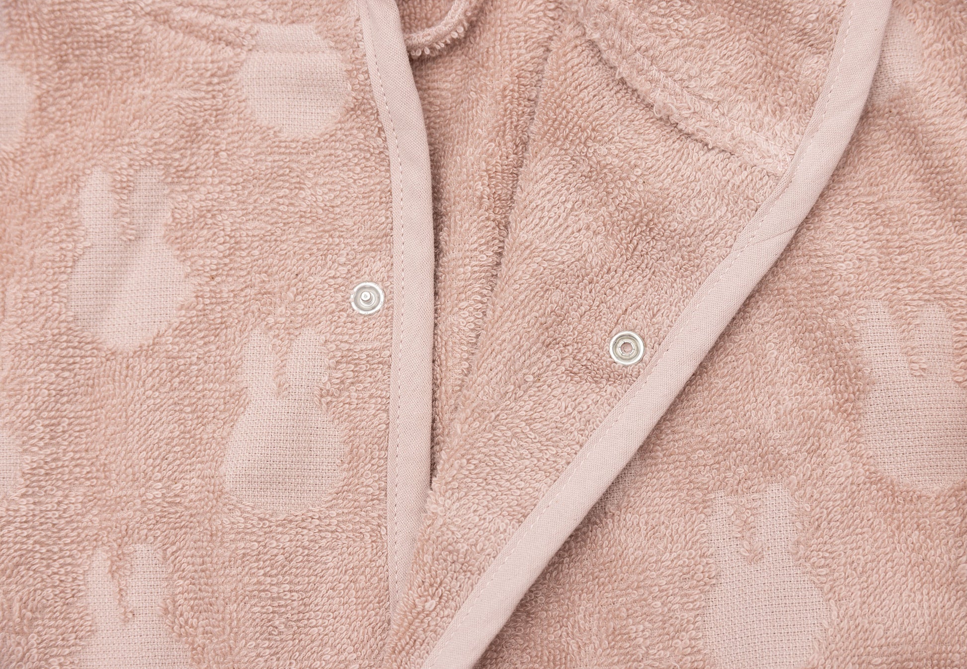 Jollein Jollein Bathrobe Terry Miffy Jacquard - Wild Rose - Pearls & Swines