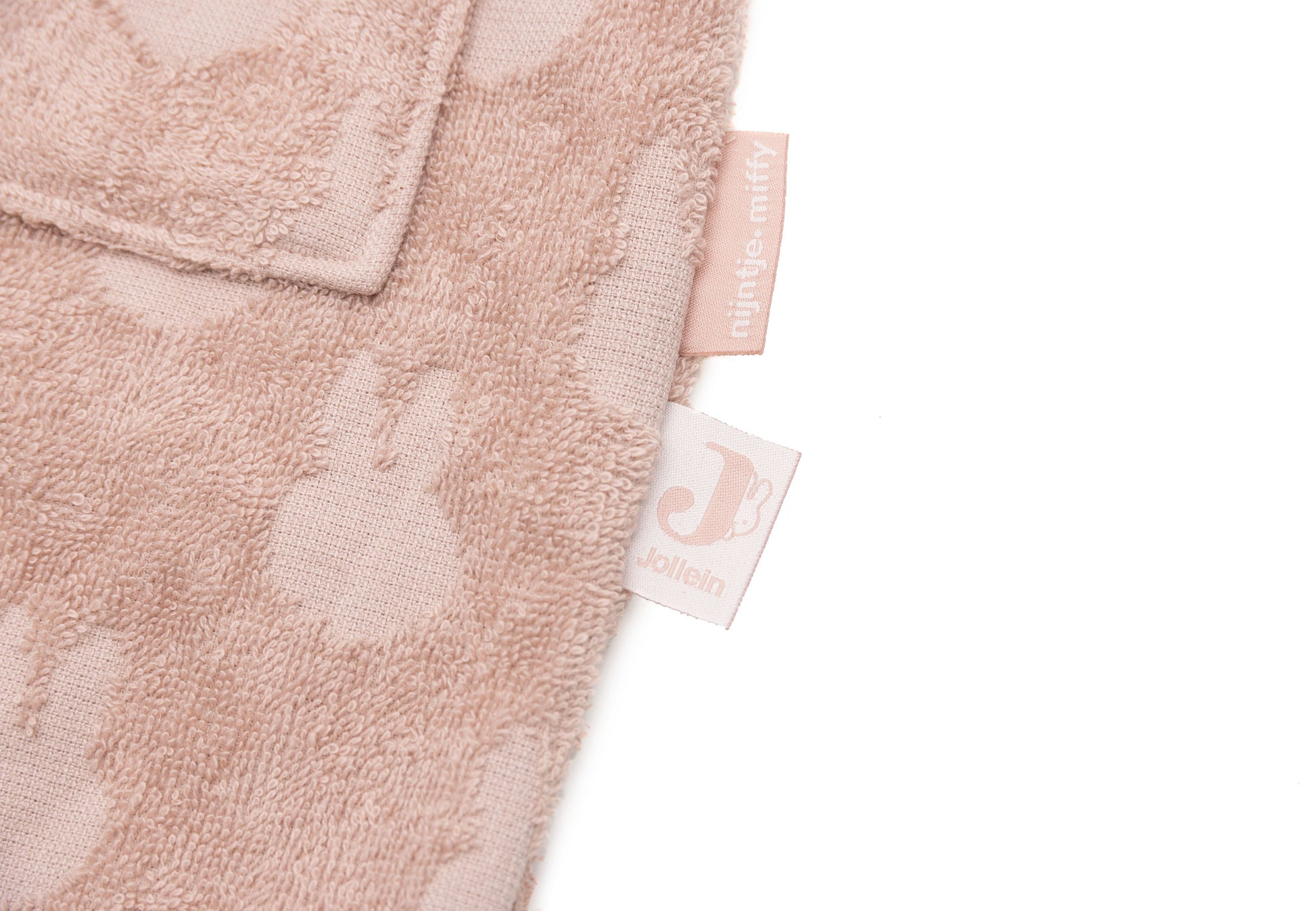 Jollein Jollein Bathrobe Terry Miffy Jacquard - Wild Rose - Pearls & Swines
