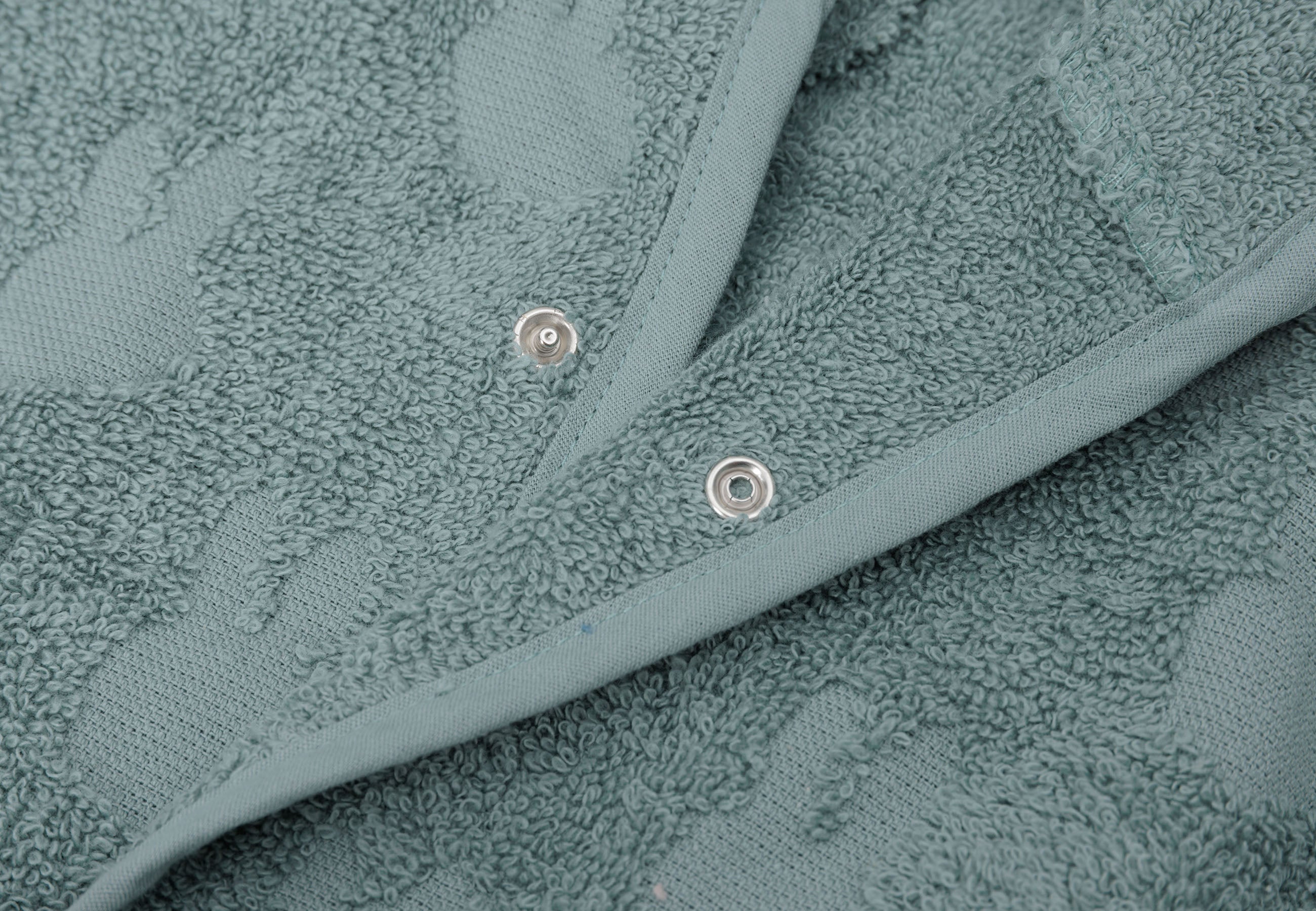 Jollein Jollein Bathrobe Terry Miffy Jacquard - Sea Green - Pearls & Swines