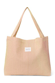 Pearls and Swines Studio Noos - Poplin Striped Mom bag - Butter Yellow - Pearls & Swines