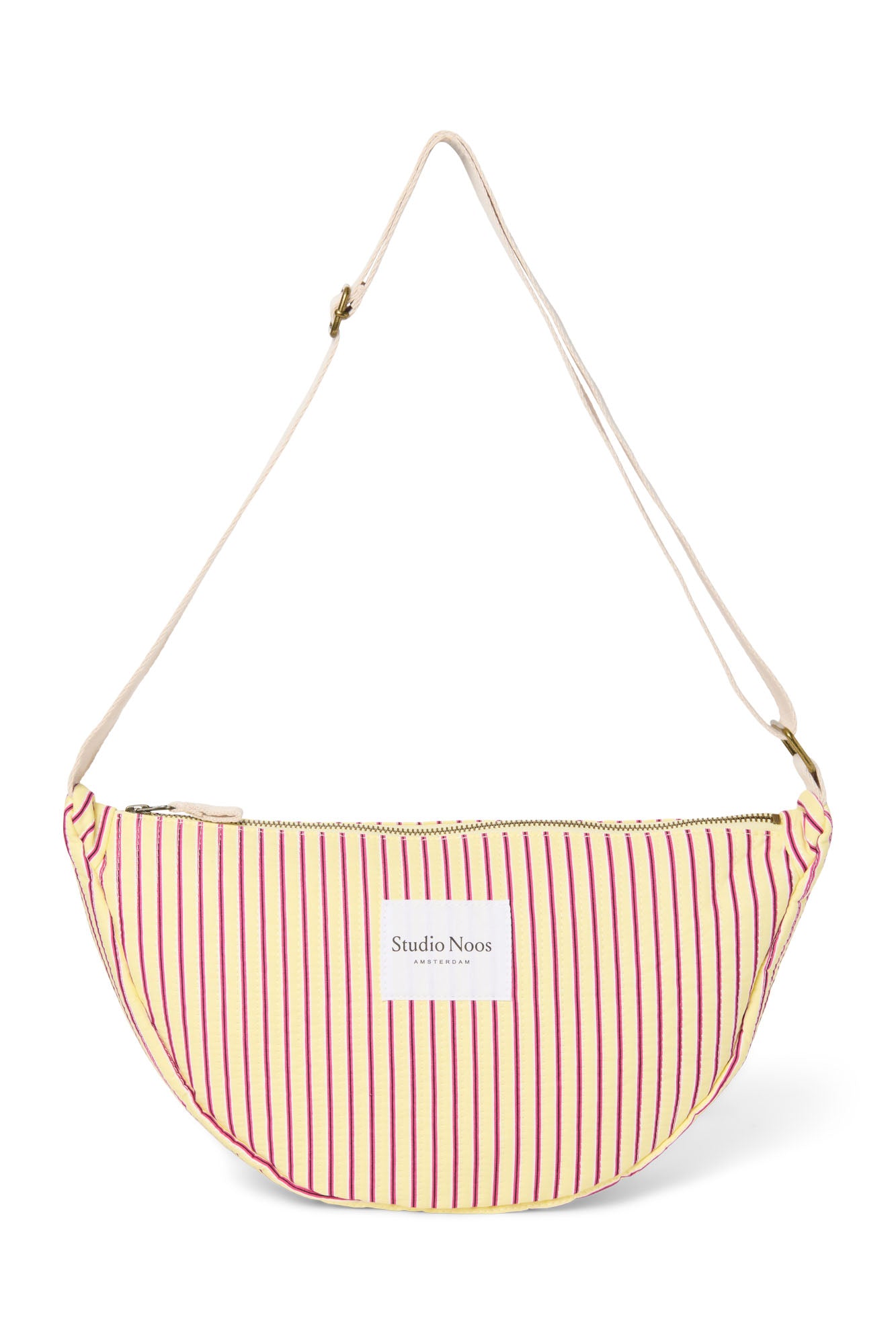 Pearls and Swines Studio Noos - Poplin Striped Adult Fanny Pack - Butter Yellow - Pearls & Swines
