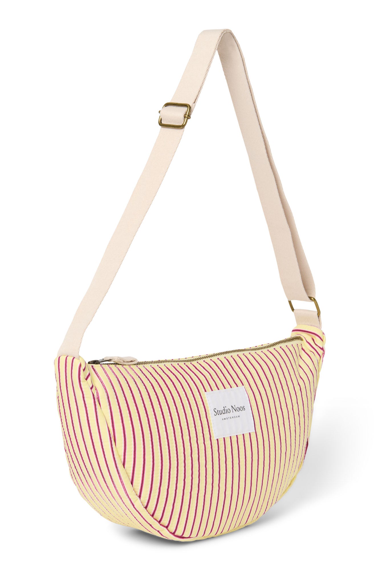 Pearls and Swines Studio Noos - Poplin Striped Adult Fanny Pack - Butter Yellow - Pearls & Swines