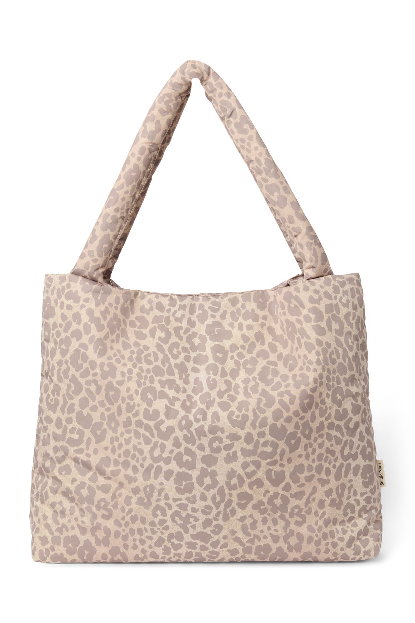 Pearls and Swines Studio Noos - Puffy Mom bag - Beige Leopard - Pearls & Swines