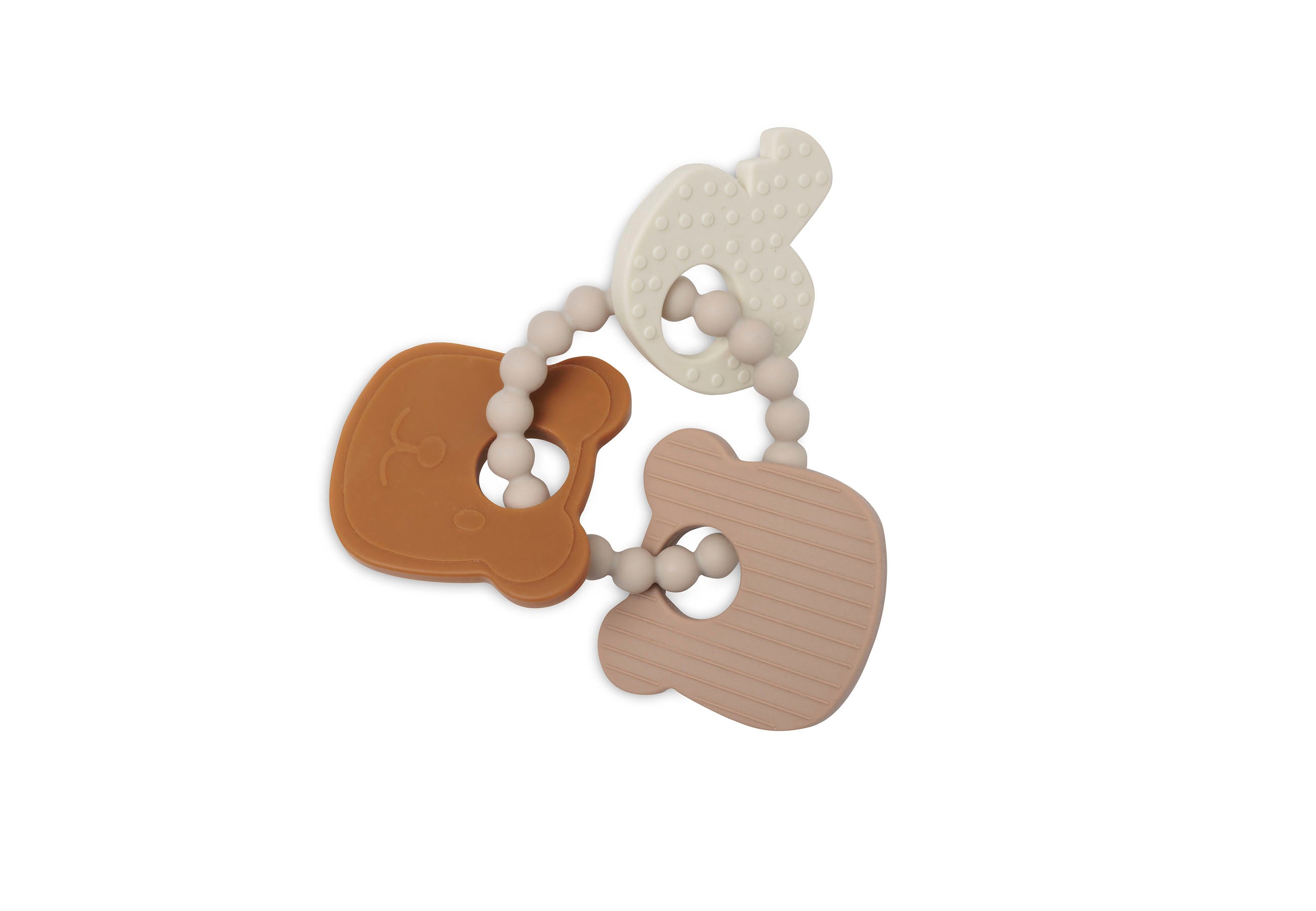 Jollein Jollein - Teething Ring Silicone - Teddy Bear - Pearls & Swines