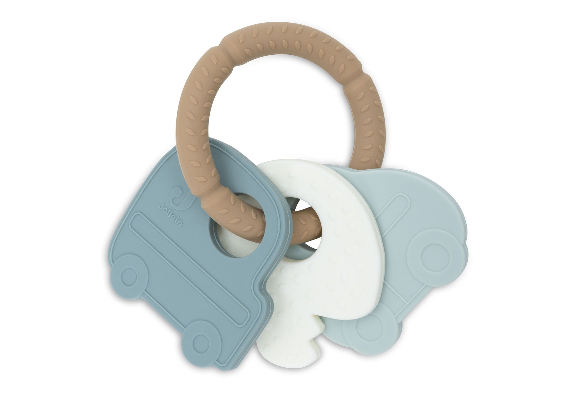 Jollein Jollein - Teething Ring Silicone - On The Go - Pearls & Swines