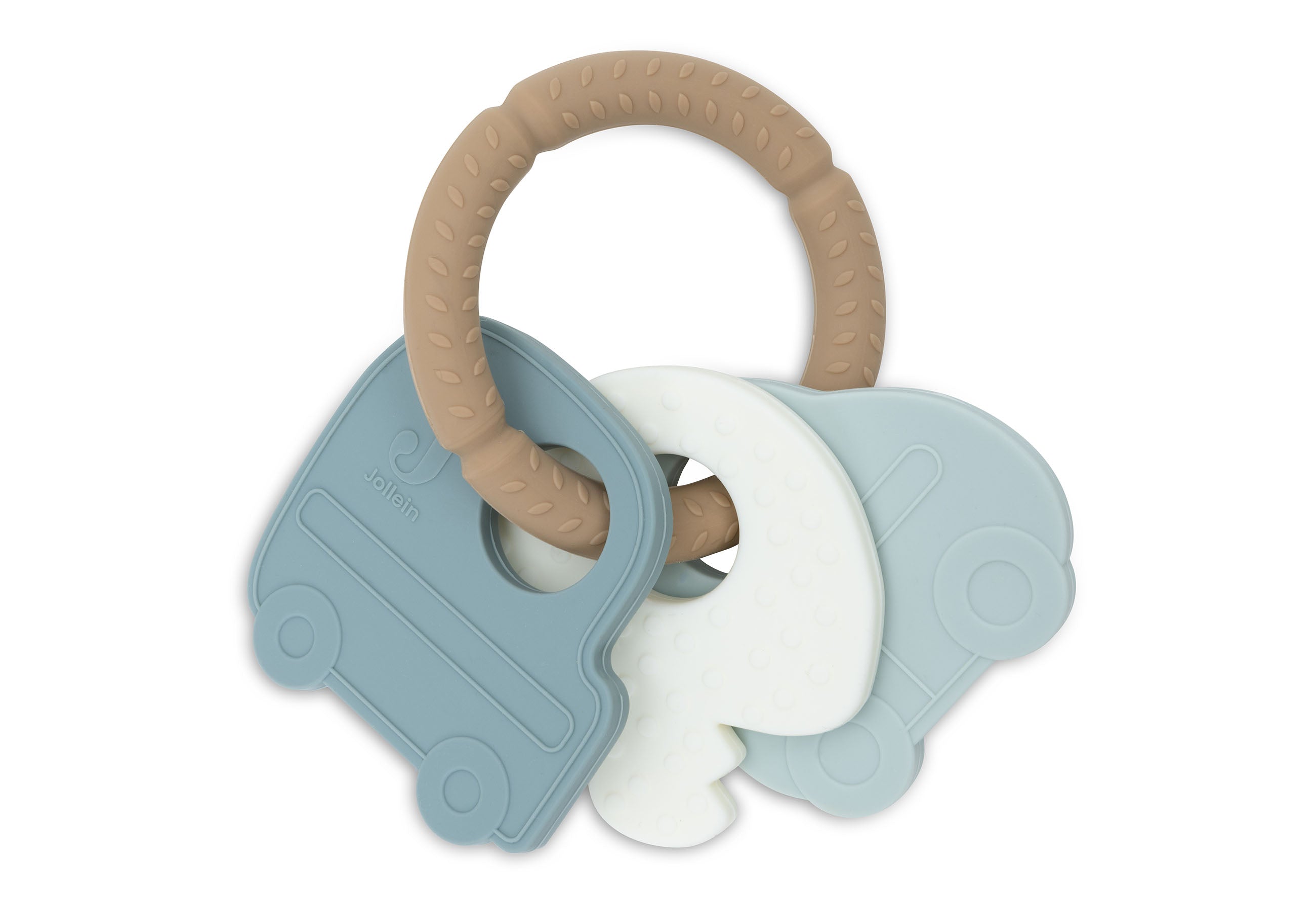 Jollein Jollein - Teething Ring Silicone - On The Go - Pearls & Swines