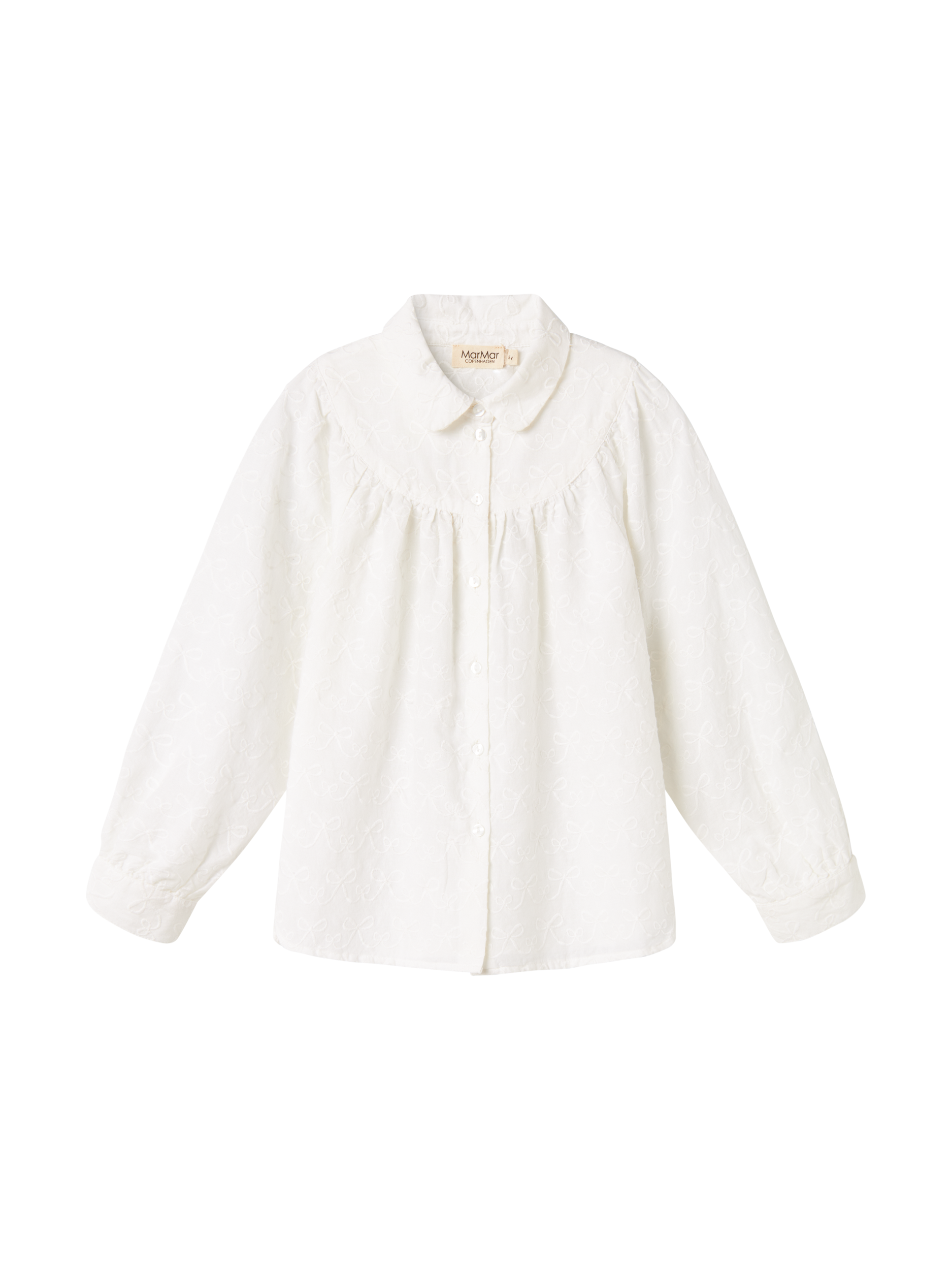 MarMar Copenhagen MarMar Copenhagen - Trissa Cotton BowTops - White - Pearls & Swines