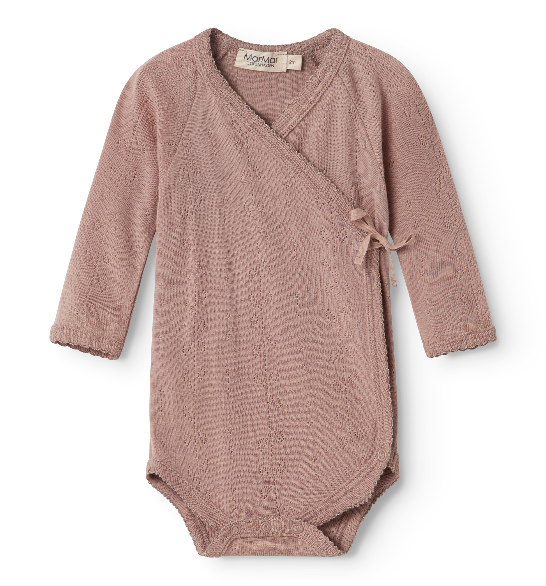 MarMar Copenhagen MarMar Copenhagen - Belita Wool Pointelle Premature - Burnt Rose - Pearls & Swines