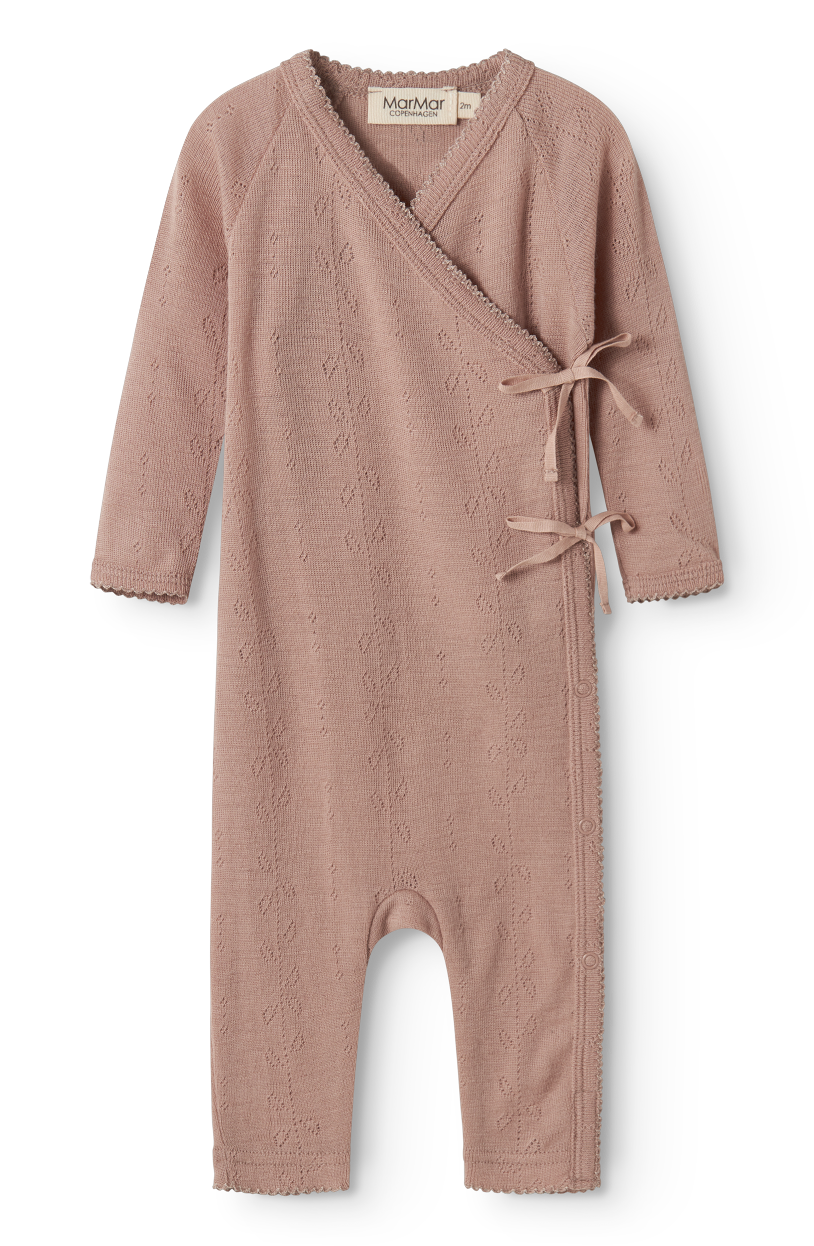 MarMar Copenhagen MarMar Copenhagen - Rula Wool Pointelle Premature - Burnt Rose - Pearls & Swines