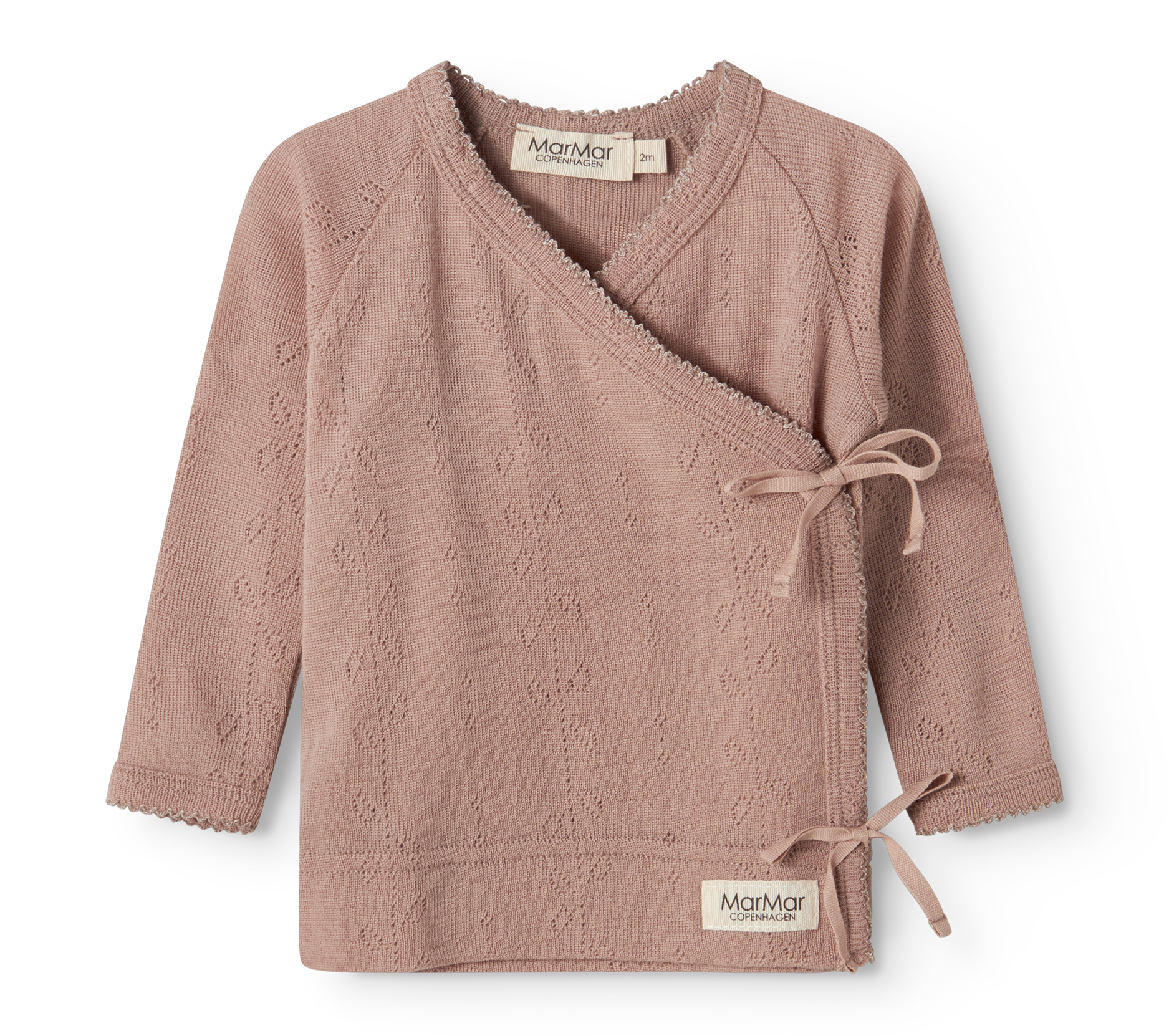 MarMar Copenhagen MarMar Copenhagen - Tut Wool Pointelle Premature - Burnt Rose - Pearls & Swines
