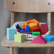 GRIMMS GRIMMS- Colored Geo-Blocks - Multi color - Pearls & Swines