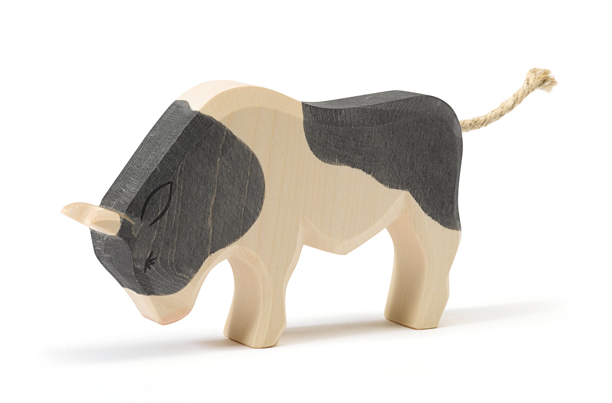 Ostheimer Ostheimer - Ox black & white - Wooden animal - Pearls & Swines