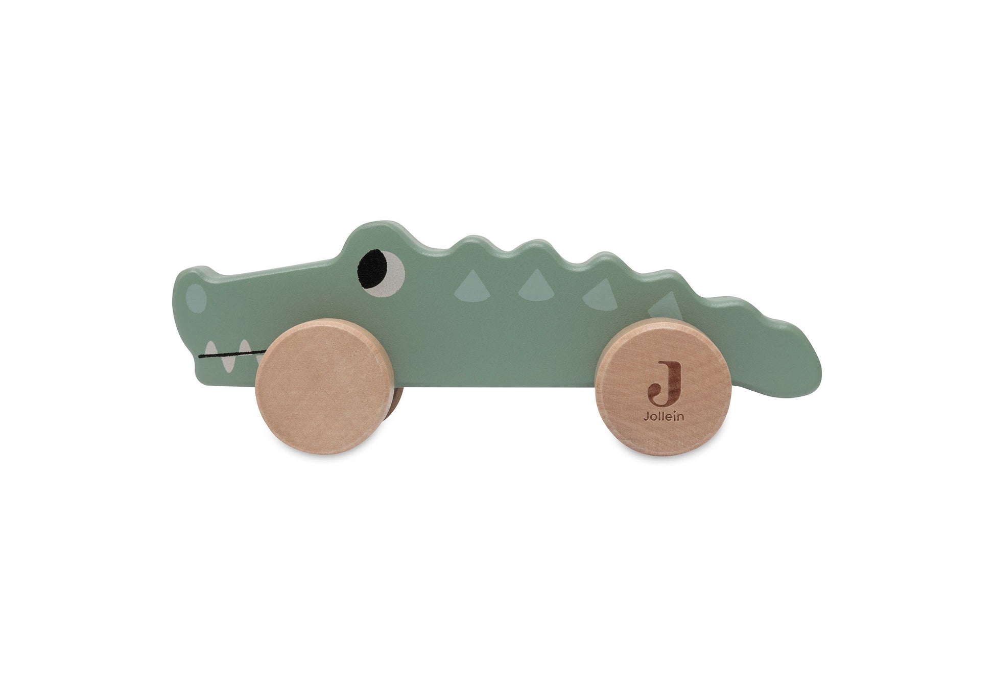 Jollein Jollein - Wooden Crocodile on wheels - Jungle Jambo - Pearls & Swines